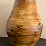 Vase en céramique émaillée tachiste, Poterie de la Colombe, 1970