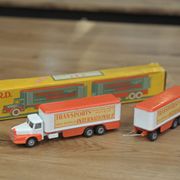 Old metal toy jrd trailer truck international transport