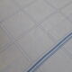 Old linen tablecloth damask white blue tiles and 6 towels