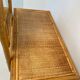 Bamboo and rattan dressing table, with mirror 50s-60s