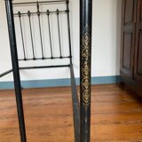 Victorian bed wrought iron and brass