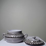 Vintage covered pot in ceramic from Vallauris, Émile Masson, 1960s-1970s.