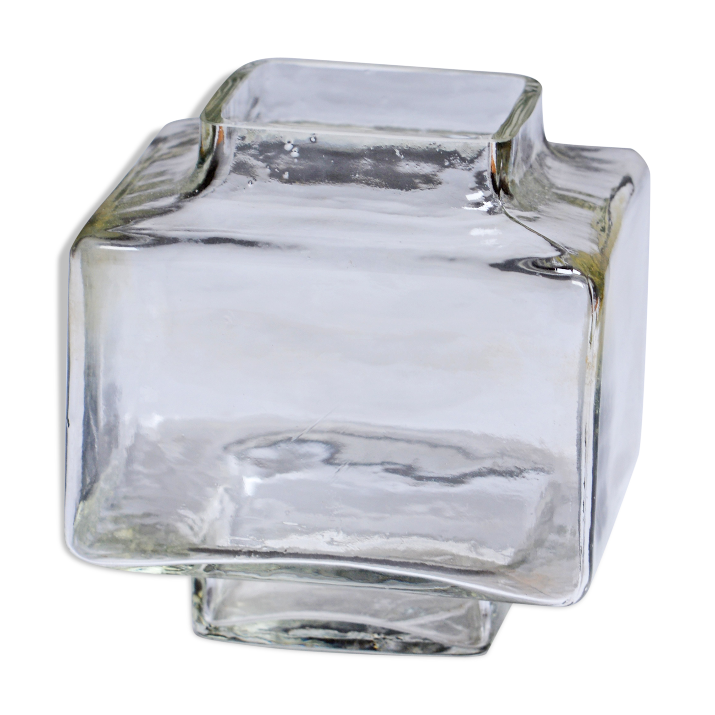 Vase en verre transparent Helena Tynell Selency