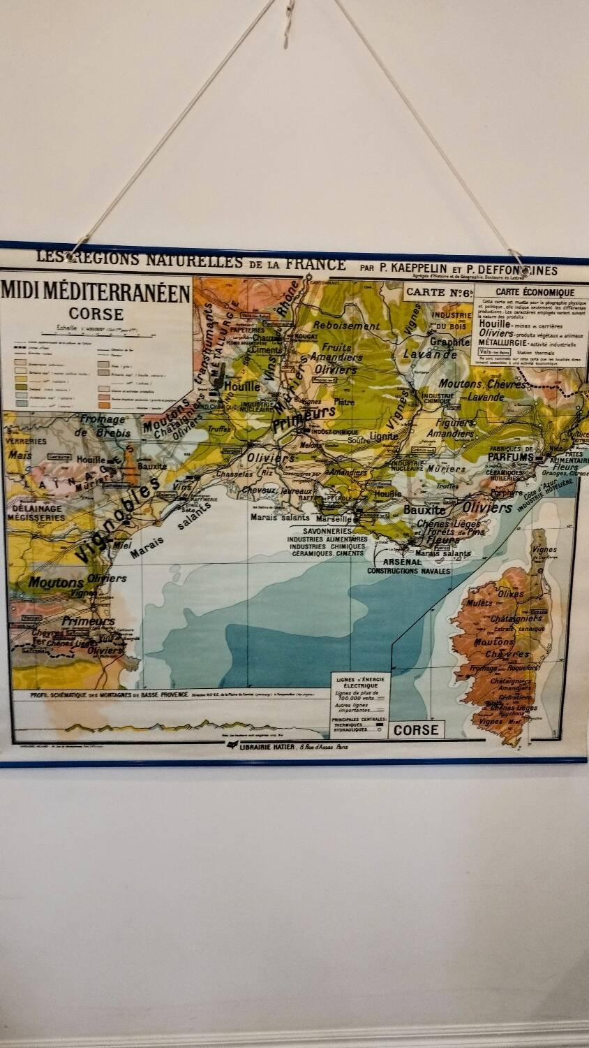 Carte scolaire midi méditerranéen corse no 6 paul kaeppelin