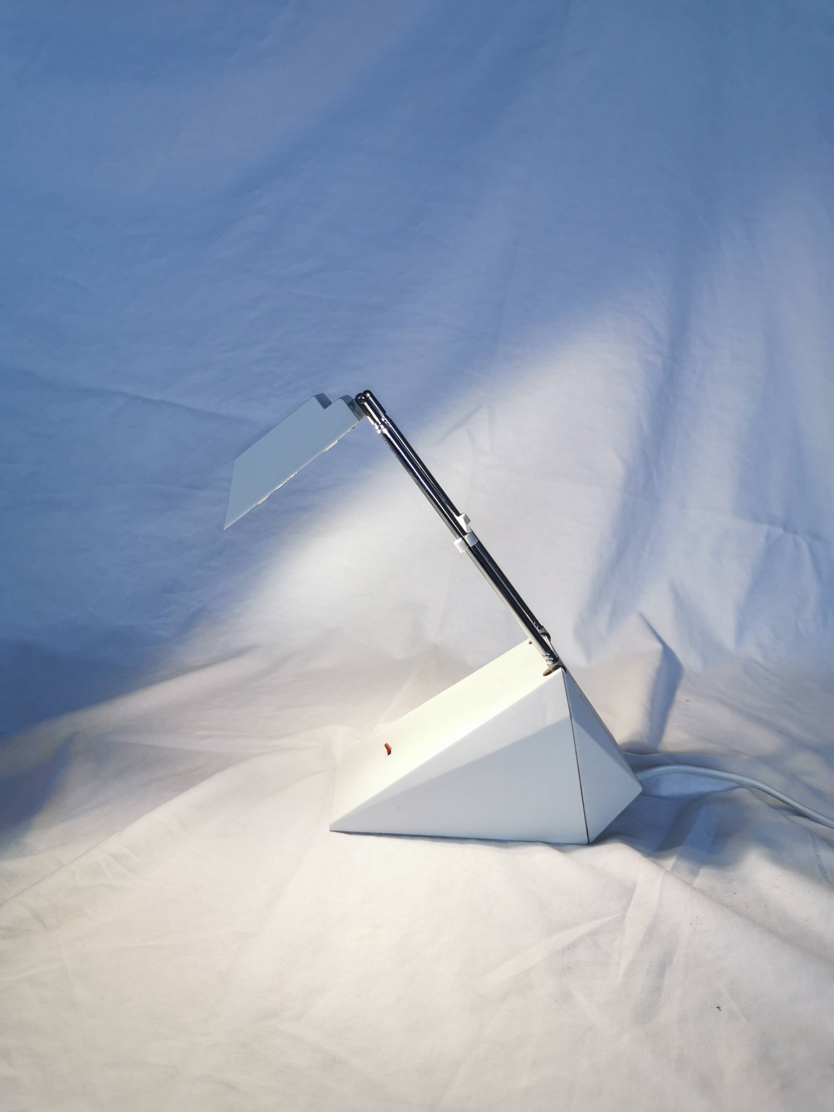 Telescopic halogen desk lamp, postmodern, 1980s