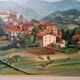 Oil Painting on Canvas Tuscan Landscape Panorama Signed P. Ciampini