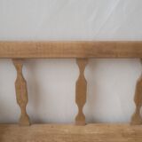 Banc brut avec dossier en bois chene