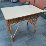 Bureau en rotin vintage