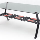 Set of two wrought iron coffee tables