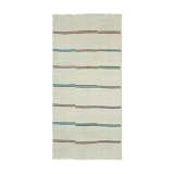 Handmade oriental kilim rug 1980, 206 cm x 410 cm