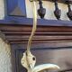 Old and beautiful wooden coat rack cloakroom early 20th century