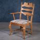 Mid-Century Modern Razorblade Armchair in Oak by Henning Kjærnulf, 1960s