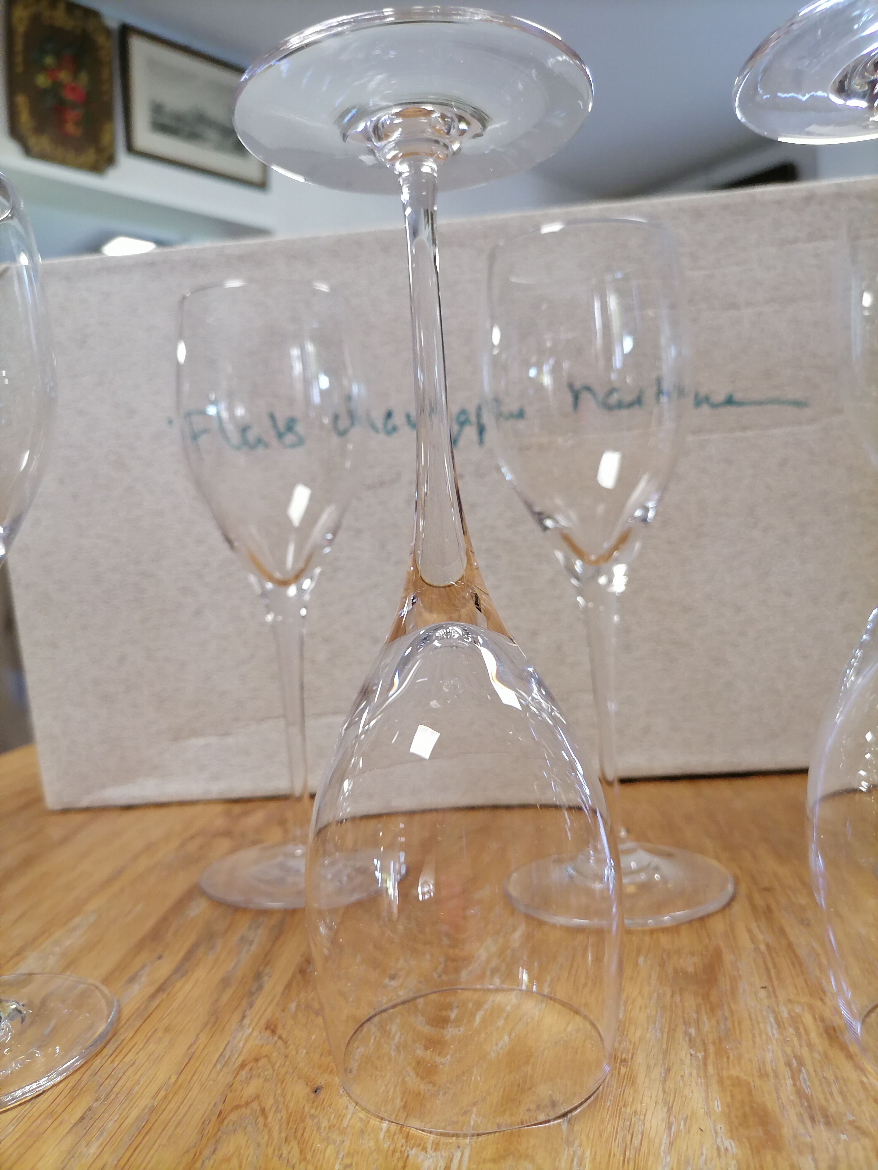 Vannes france crystal champagne glasses