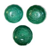 Set of 3 dishes in Vallauris slip