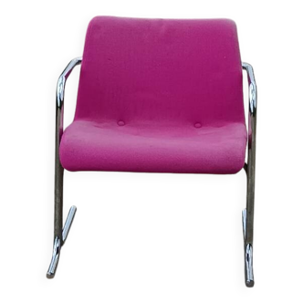 Chaise acier tubulaire Vintage