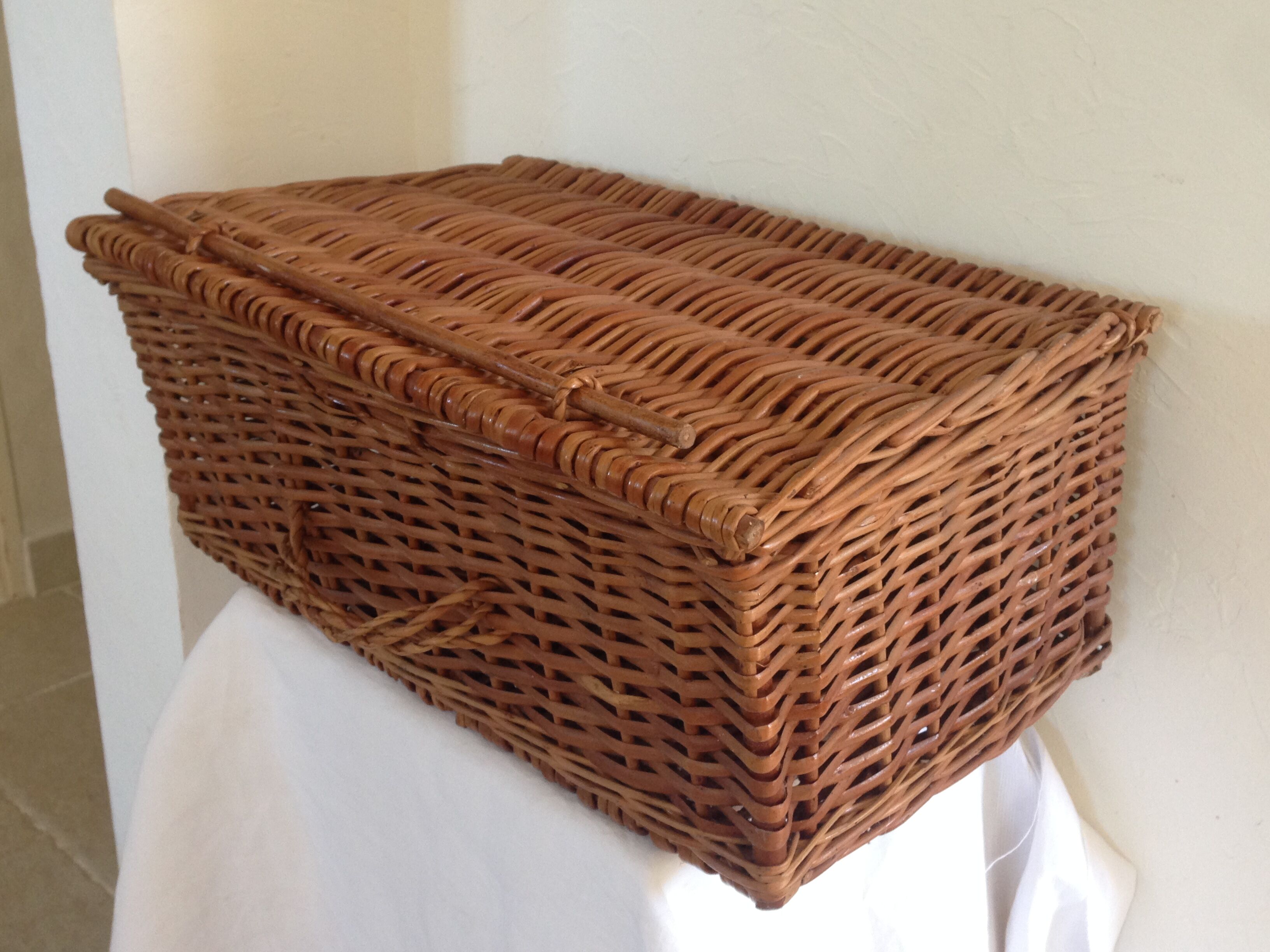 Vintage Wicker trunk