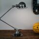 Lampe Jielde industriel Jean Louis Domecq 2 bras vernis brillant
