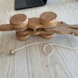 Wooden pull-along crocodile