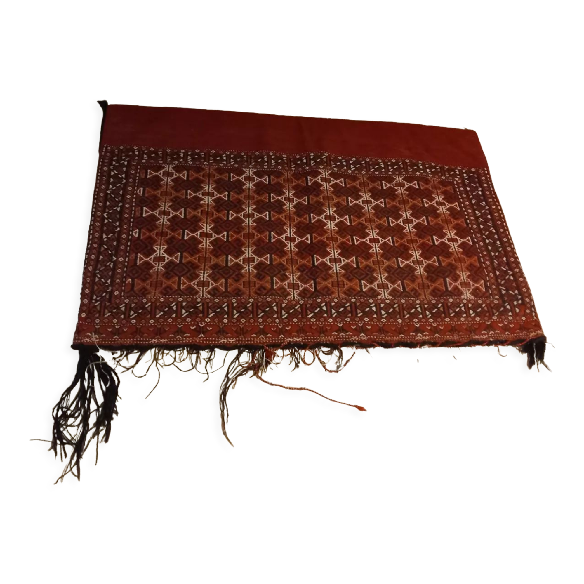 Oriental carpet saddle bag of dromedary turkmen