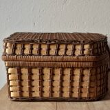 Vintage picnic basket - complete for 4 people