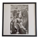 Brigitte Bardot, framed vintage black and white offset reproduction 53 cm