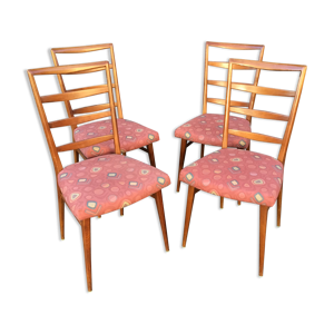 4 chaises Scandinaves mid century