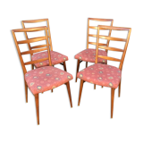 4 Scandinavian chairs mid century vintage 1960