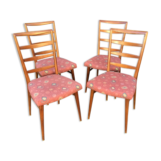 4 Scandinavian chairs mid century vintage 1960