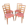 4 Scandinavian chairs mid century vintage 1960