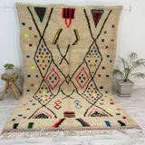 Handmade wool berber rug 260 x160 cm