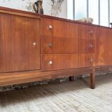Enfilade teck XL années 60 constructiviste