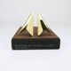 Pair Carl Auböck Minimalist Rocket Brass Bookends #3846, Vienna, Austria
