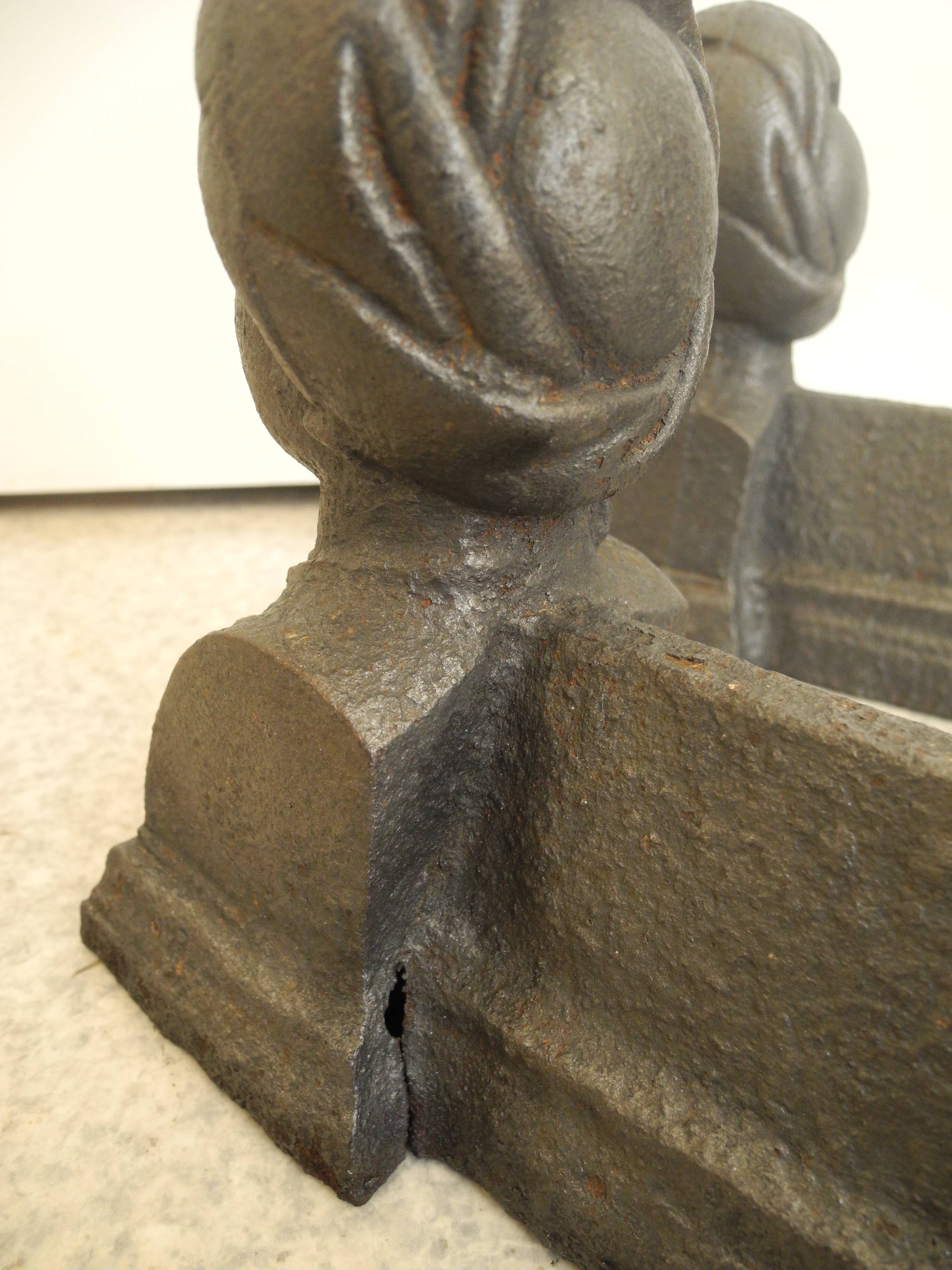 antique cast iron andirons orientalist decor cast iron fireplace andirons