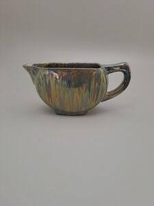 Art Deco Iridescent Jug with Lustre Drip Glaze from Rambervillers, 1920s