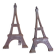 Pair of fire dogs Eiffel Tower 1900