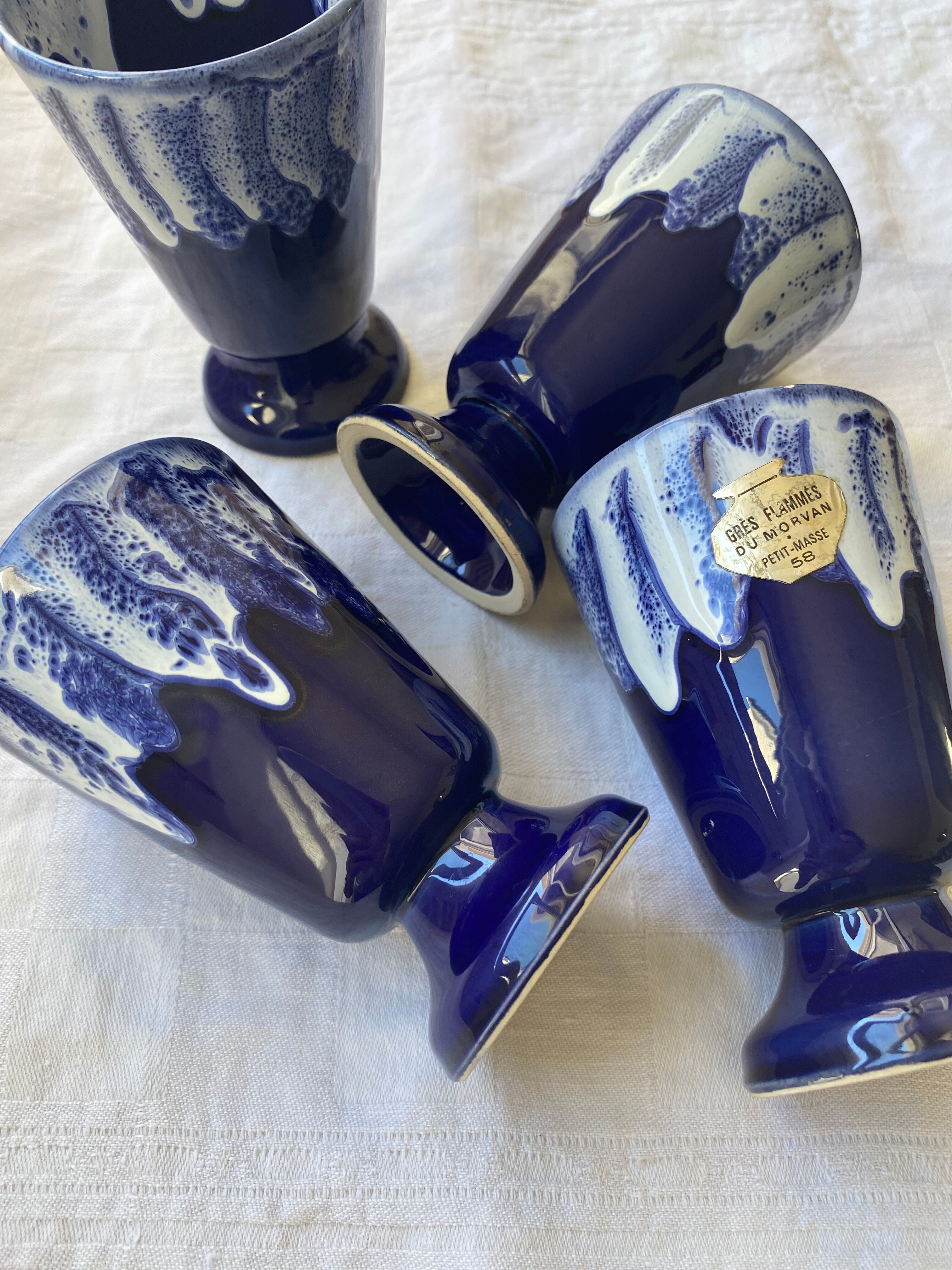 Mazagrans in flamed sandstone