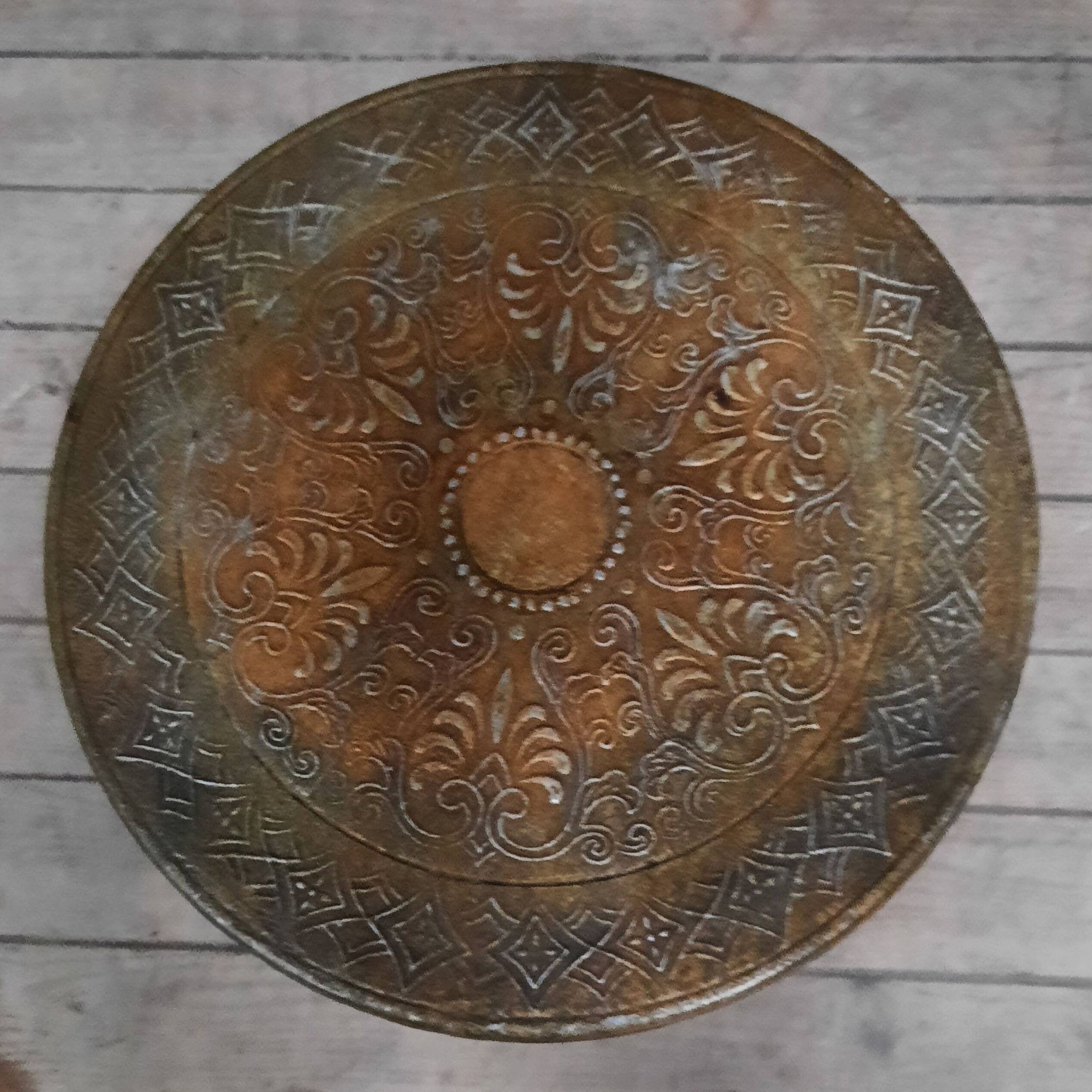 Metal coffee table