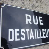 Old plaque rue destailleurs