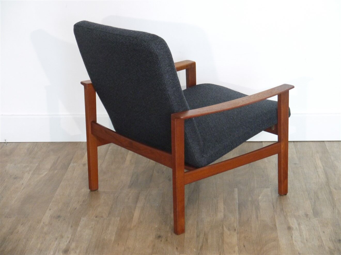 Fauteuil scandinave en teck 1960