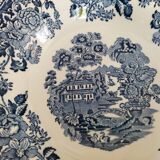 8 blue & white soup plates Broadhurst, Lunéville, Myott and Royal Sphinx Regout Maestricht