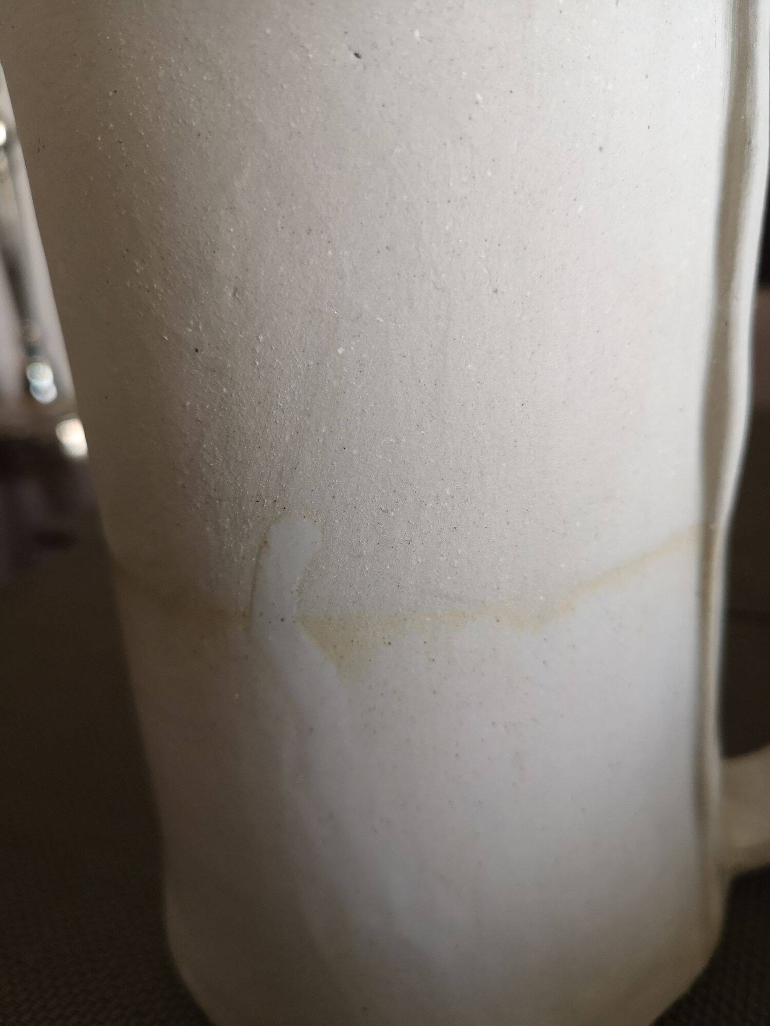 Beige terracotta pitcher - Handcrafted