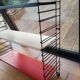 Tomado Holland vintage string wall shelf blue, white, red