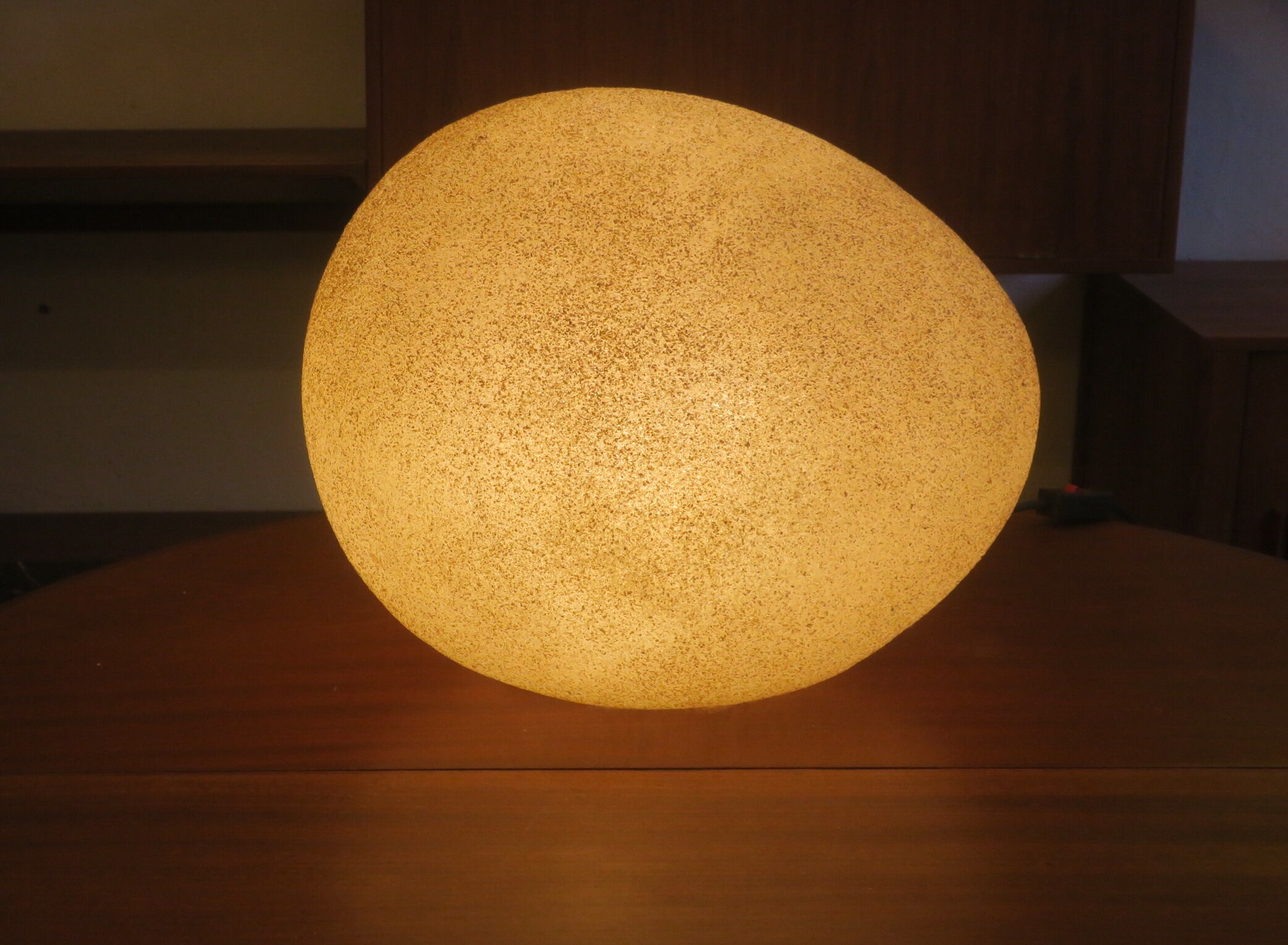 Large moon rock lamp André Cazenave for Singleton attr., Italy 1960s