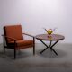 Round Pallisander coffee table circa 1950