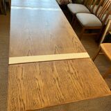 Extendable farmhouse table with 2 vintage leaves