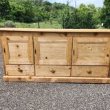 Old trade furniture with 3 drawers and 3 doors