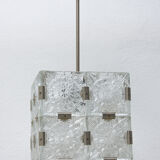 Glass Cube Pendant from Kamenický Šenov, 1970s