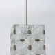Suspension  cube en verre de Kamenický Šenov, années 1970