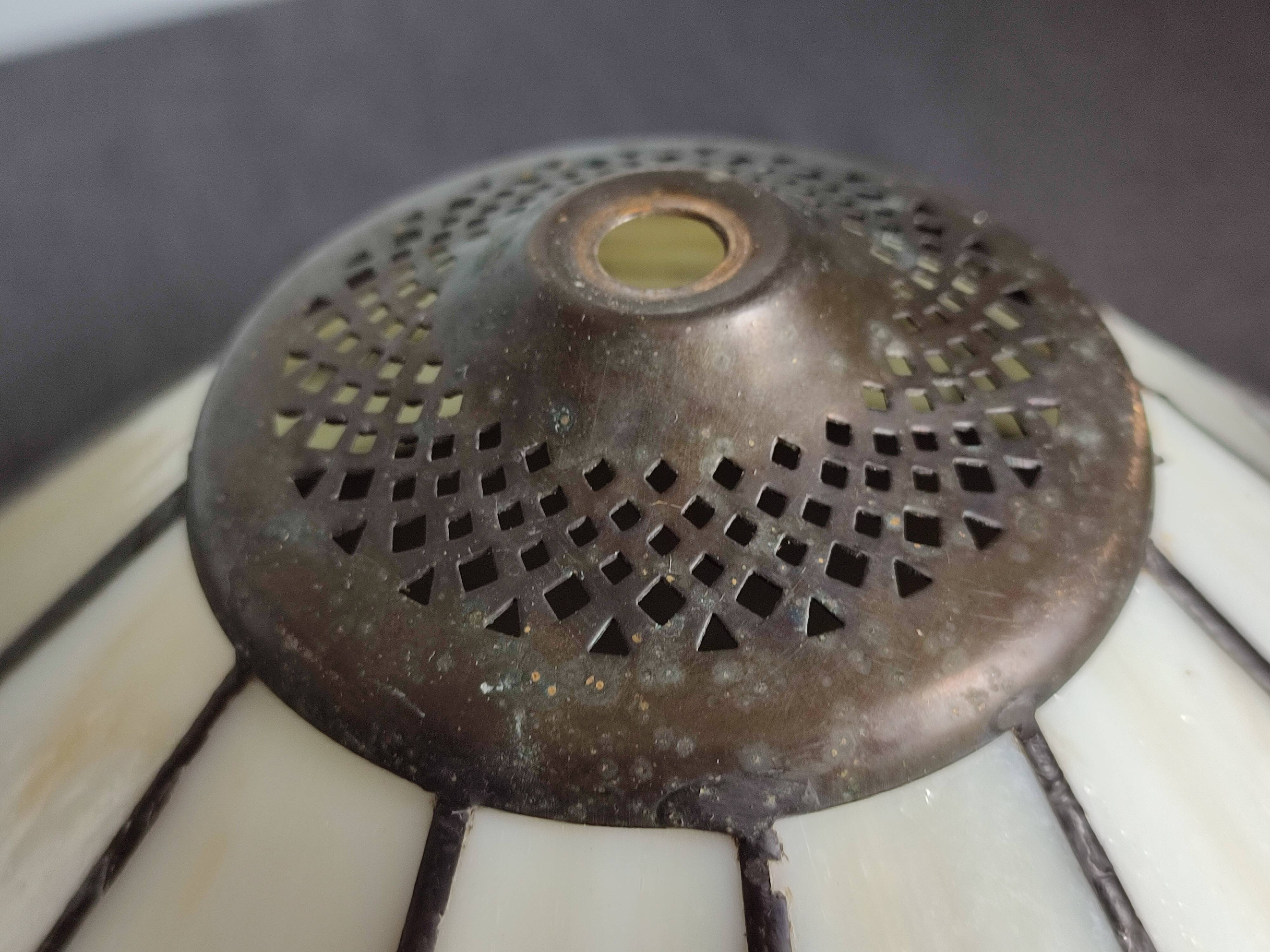 Set of two vintage tiffany style ceiling lights