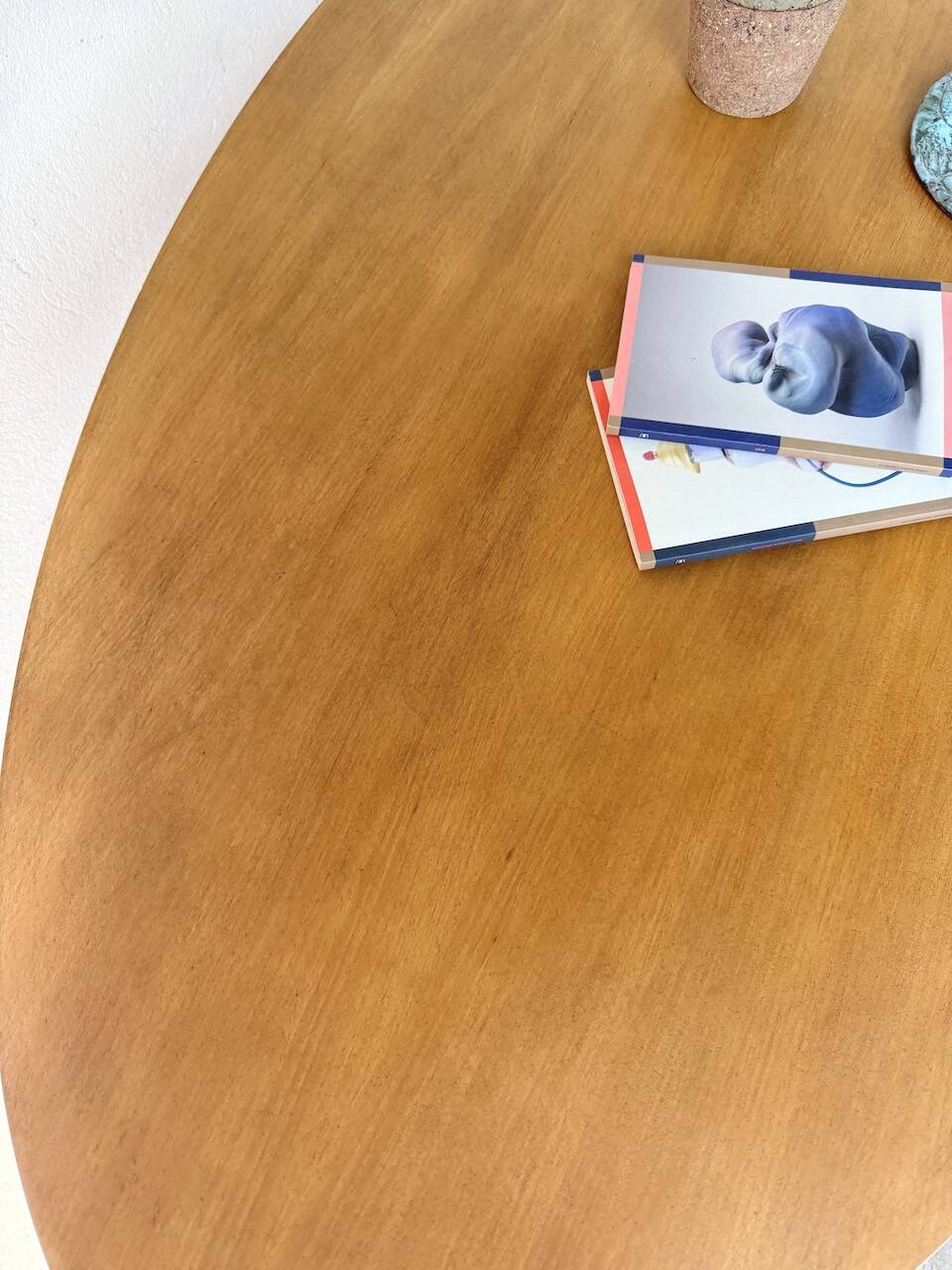 Oval coffee table beech 1980 Aalto Ikea